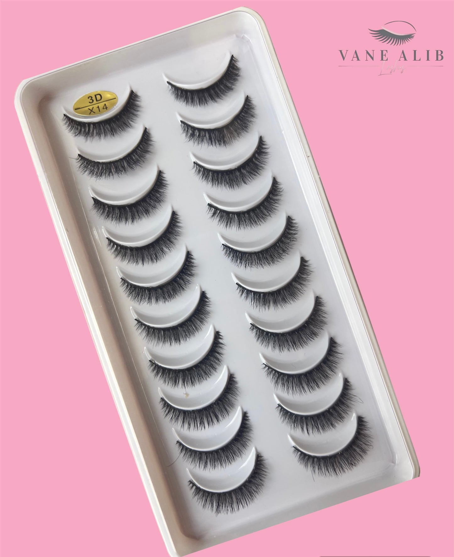 Blister 10 pestañas 3D X14