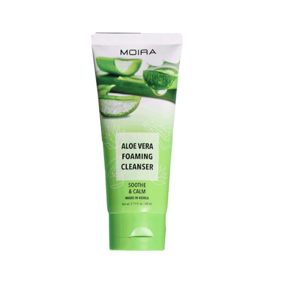Limpiador Facial Espumoso Moira Cosmetics aloe vera 80ml