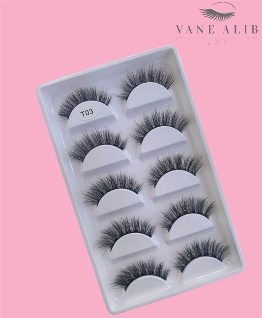 Blister 5 pestañas T03