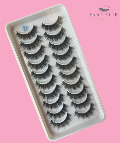 Blister 10 pestañas 3D #2