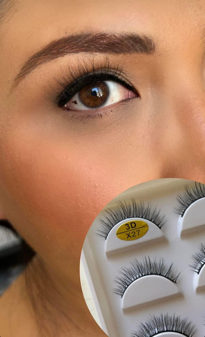 Blister de 5 pestañas 3D X27