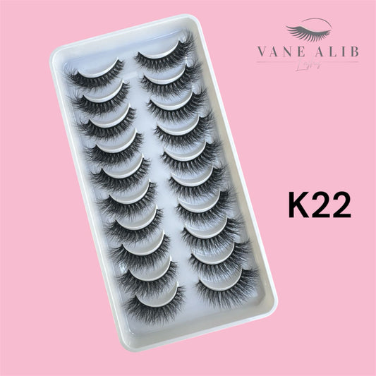 Blister 10 pestañas K22