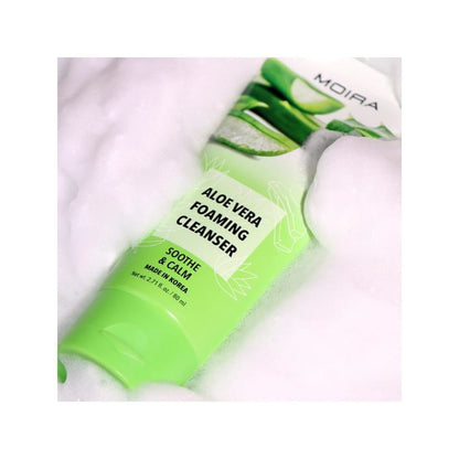 Limpiador Facial Espumoso Moira Cosmetics aloe vera 80ml